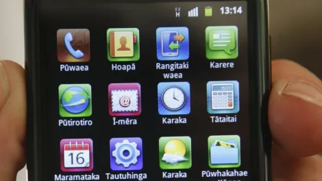 Te reo smartphone