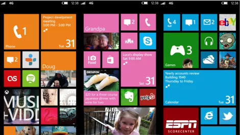 Windows phone 8 home screen1