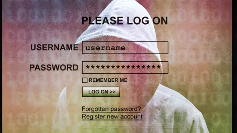 Login screen