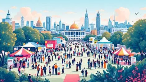 Adelaide festival networking startup booths creative tech landmarks