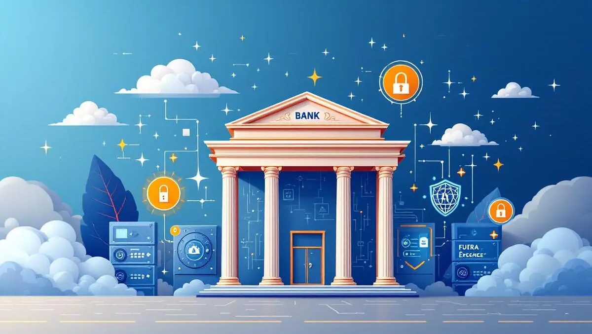 Indonesian bank modern building digital clouds secure ai integration