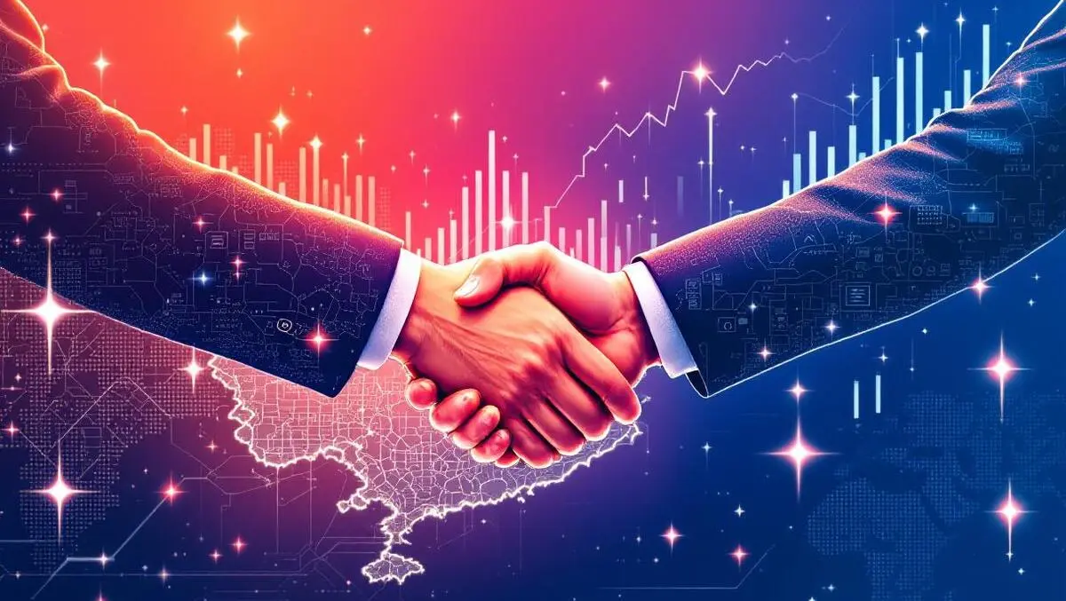 Hong kong mainland china businesspeople shaking hands greater bay area digital finance technology