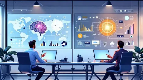 Global bank ai operations center explainable finance teamwork