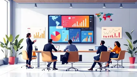 Global it channel partners office data dashboards predictive