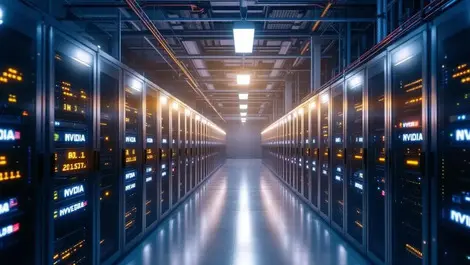 Harrisburg secure ai datacenter nvidia racks american theme