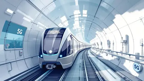Sydney metro west driverless train 5g enabled tunnel skyline