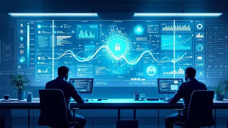 Enterprise devops secops room dashboard threat graphs containers