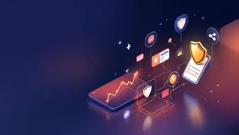 Ai commerce growth fraud protection dashboard shields sea map