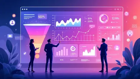 Modern b2b marketing strategy funnel ai dashboard executives